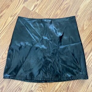 Pleather Mini Skirt